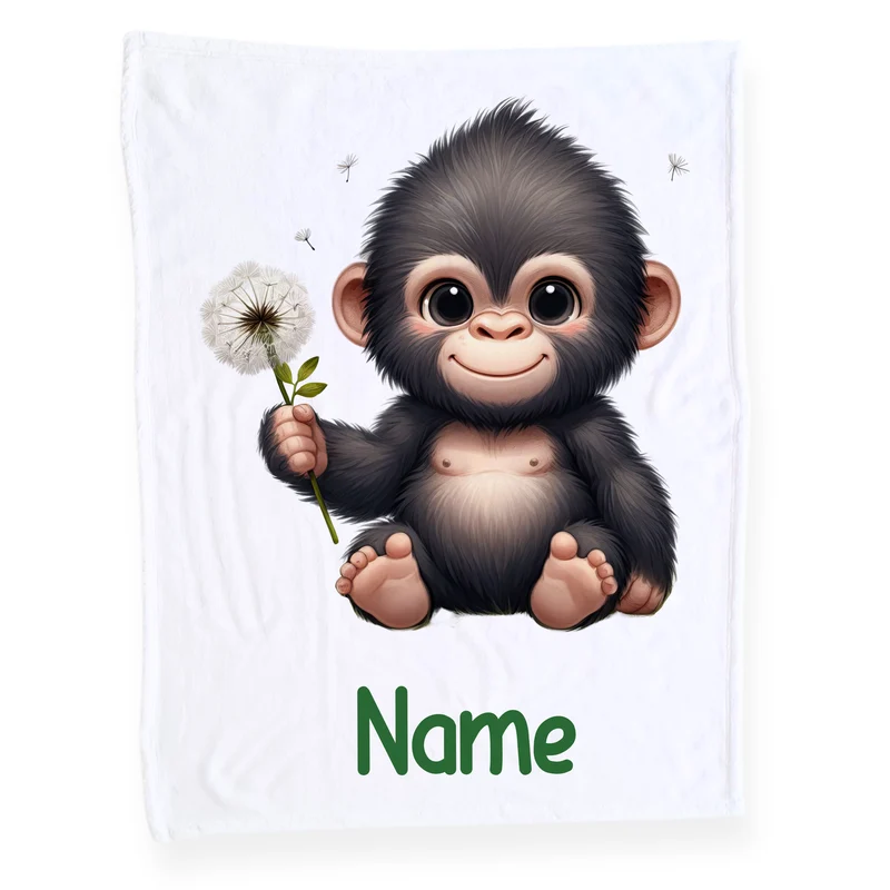 Babydecke mit Babygorilla