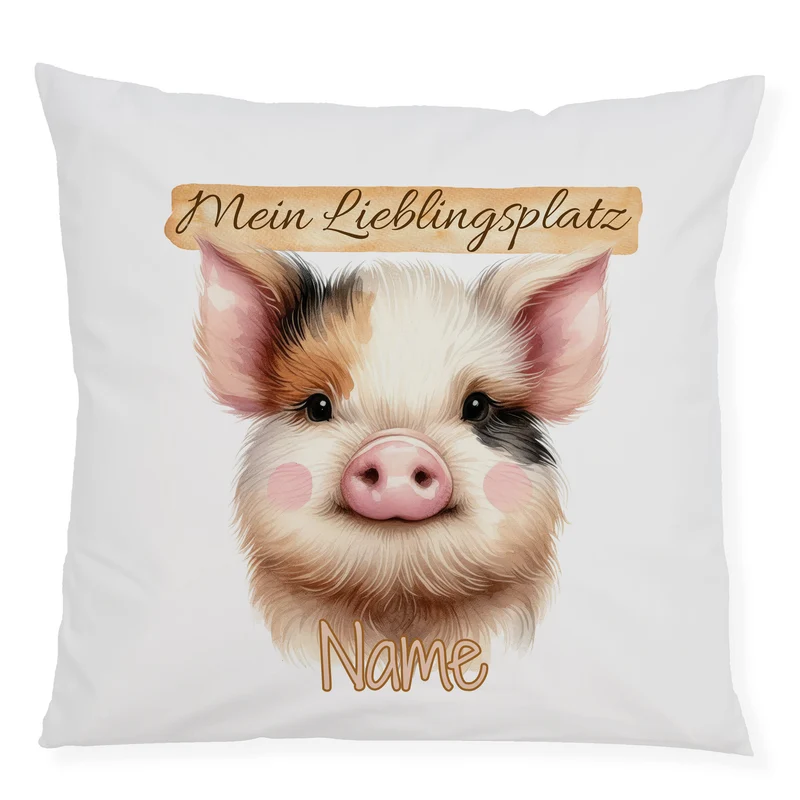 Kissenbezug Schwein Lieblingsplatz