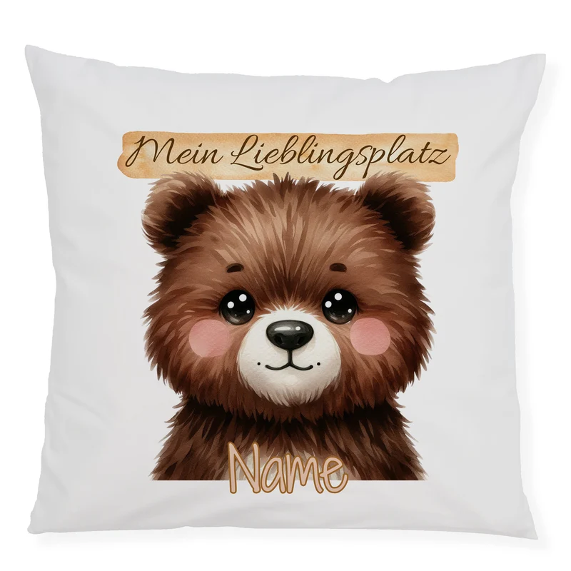 Kissenbezug Bär Lieblingsplatz