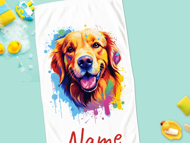 Handtuch Golden Retriever