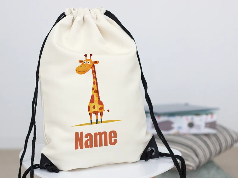 Turnbeutel Giraffe