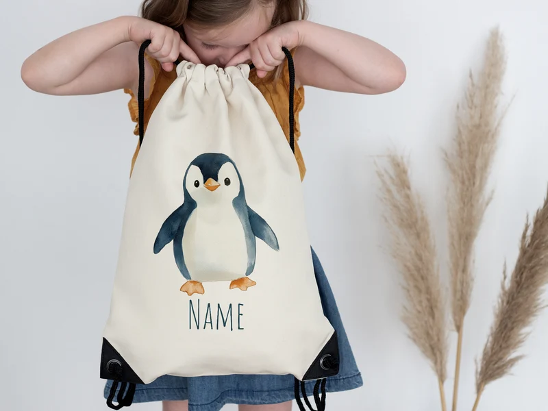 Turnbeutel Pinguin