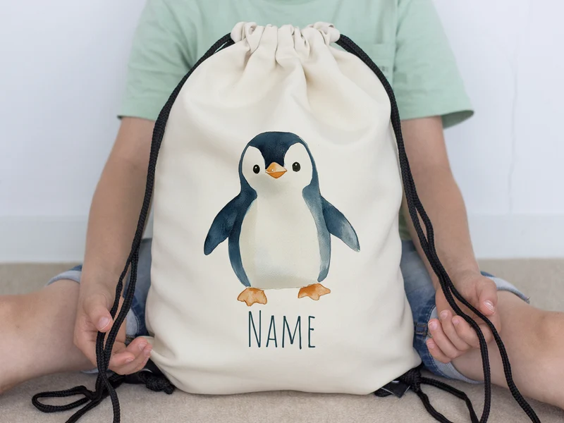 Turnbeutel Pinguin