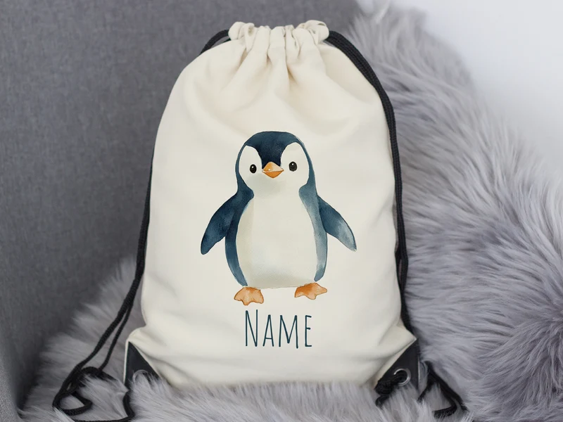 Turnbeutel Pinguin