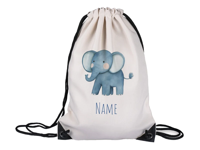 Turnbeutel Elefant