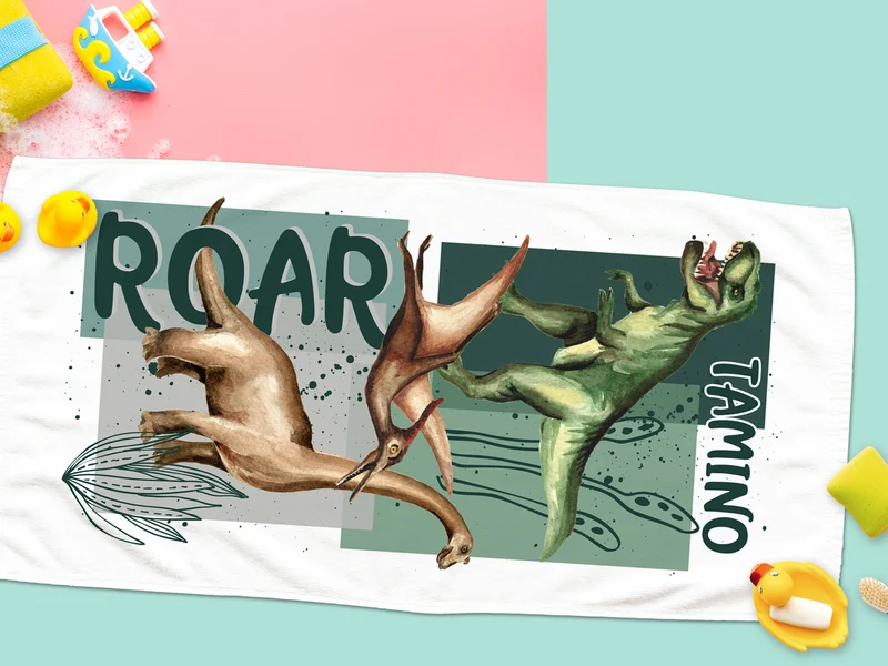 Handtuch Dinosaurier