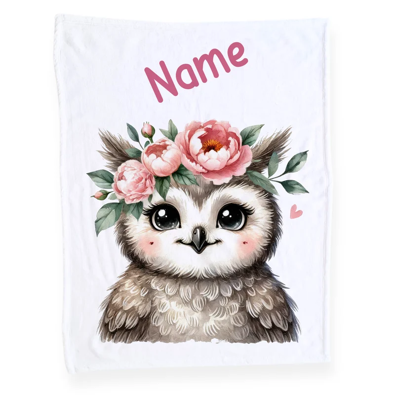 Babydecke Eule