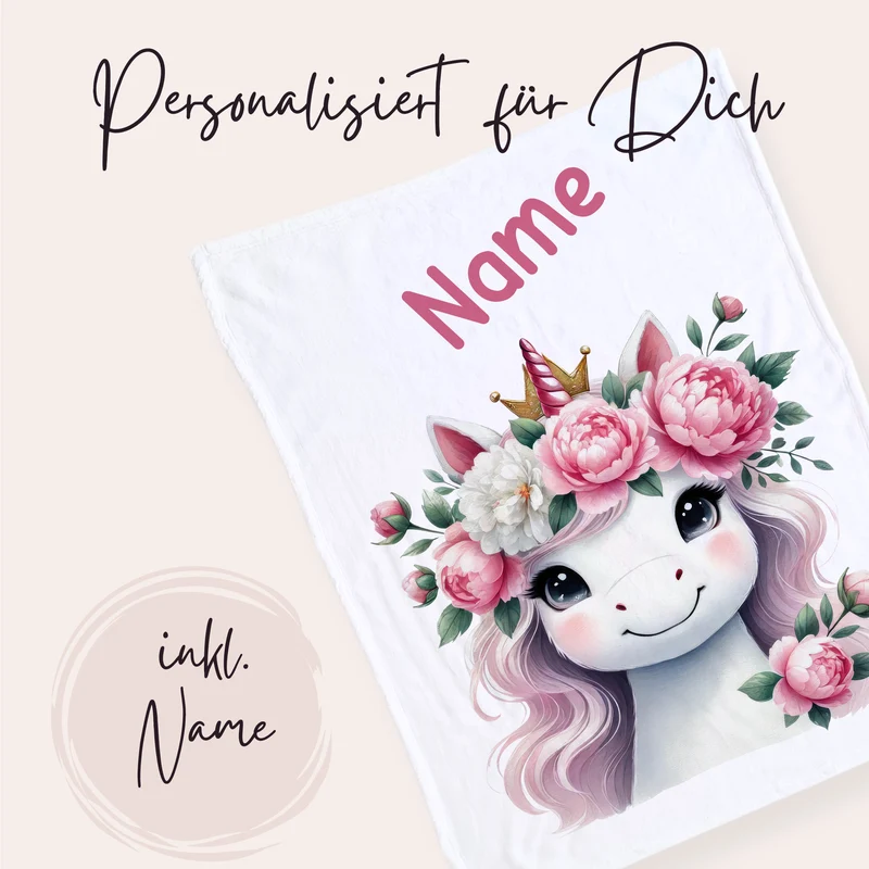 Babydecke Einhorn