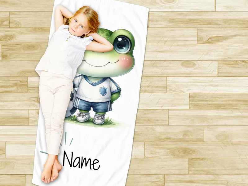 Handtuch Frosch - Für kleine Fußballfans