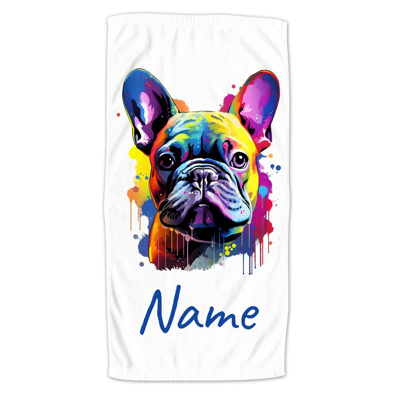 Handtuch Französische Bulldogge
