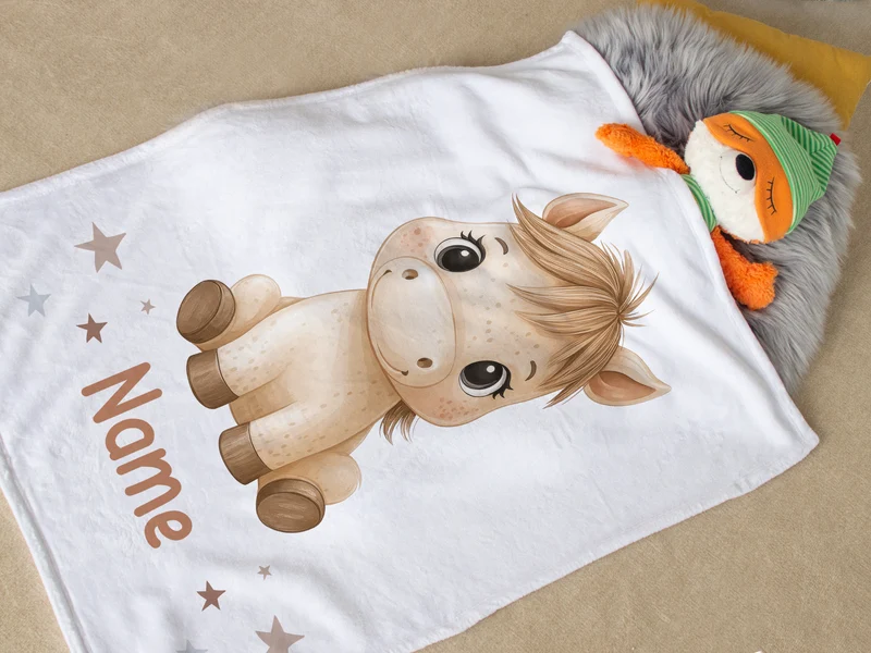 Babydecke Pferd