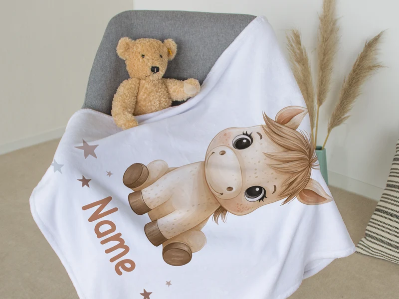 Babydecke Pferd