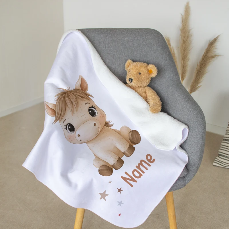 Babydecke Pferd