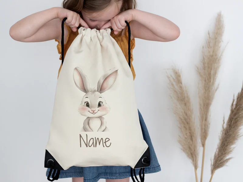 Turnbeutel Hase