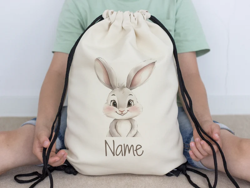 Turnbeutel Hase
