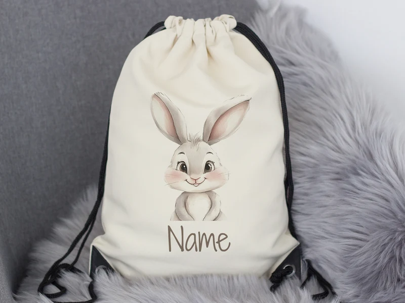 Turnbeutel Hase