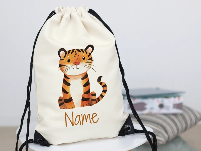 Turnbeutel Tiger