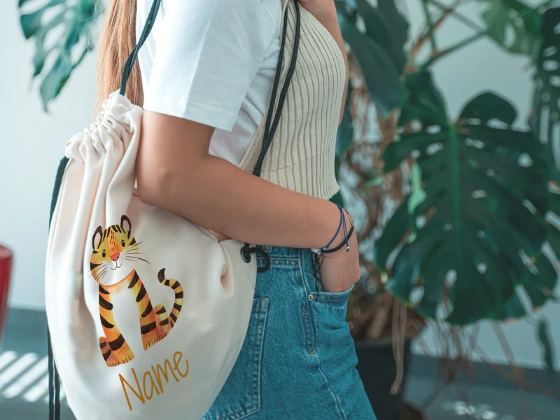 Turnbeutel Tiger