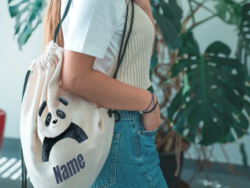 Turnbeutel Panda