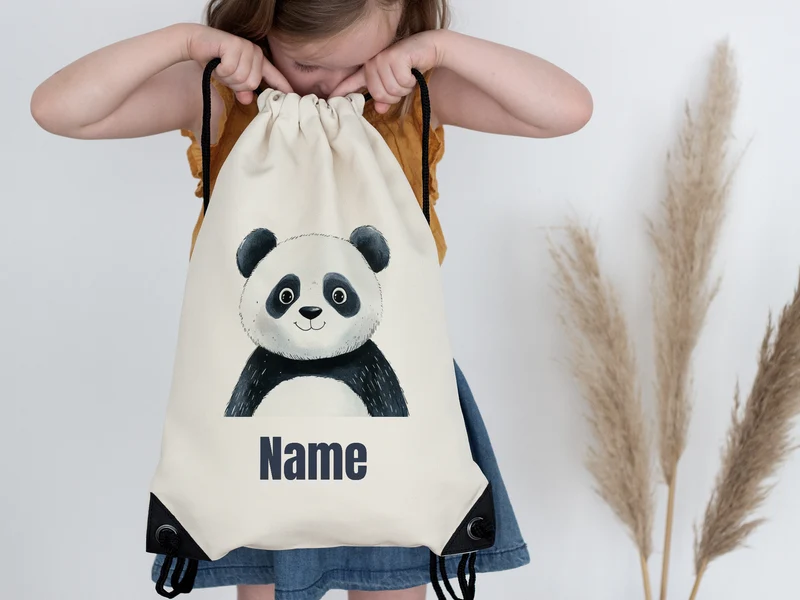 Turnbeutel Panda