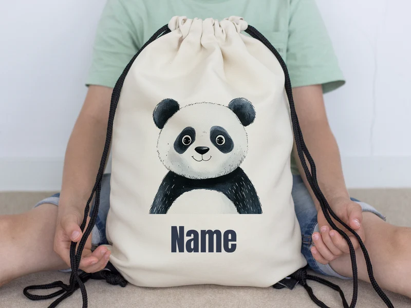 Turnbeutel Panda