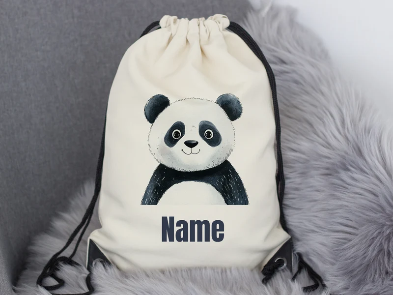 Turnbeutel Panda