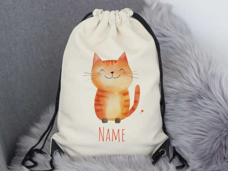 Turnbeutel Katze