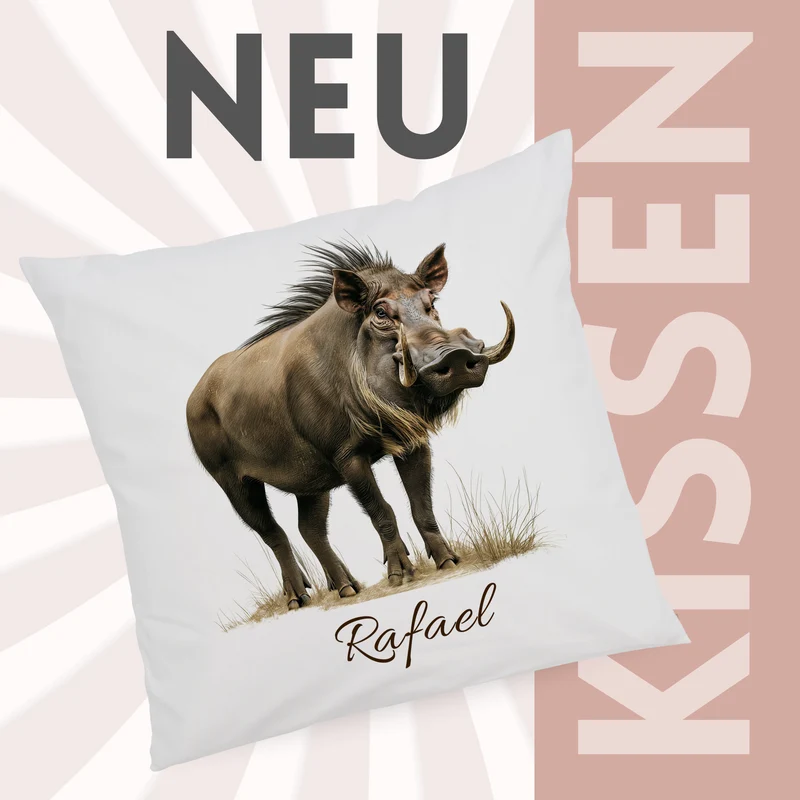 Kissenbezug Warzenschwein