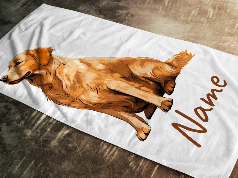 Handtuch Golden Retriever