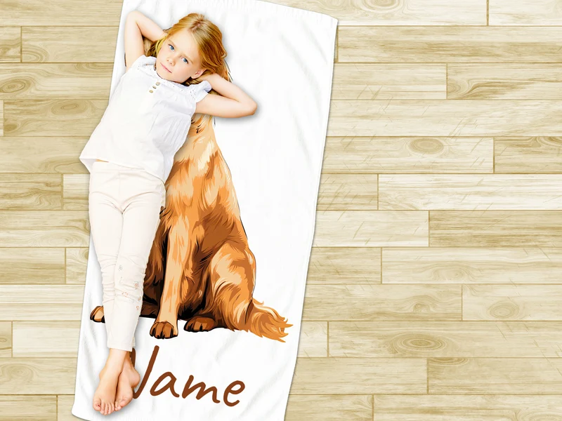 Handtuch Golden Retriever