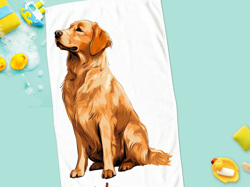 Handtuch Golden Retriever