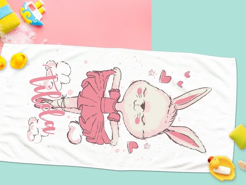 Handtuch Tanzende Ballerina