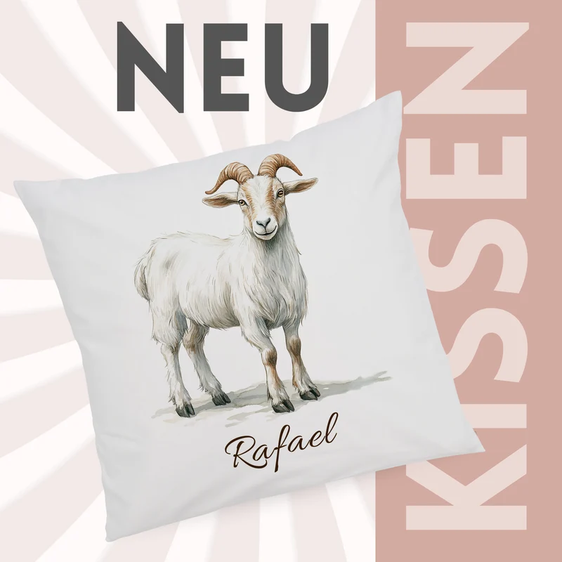Kissenbezug Ziege