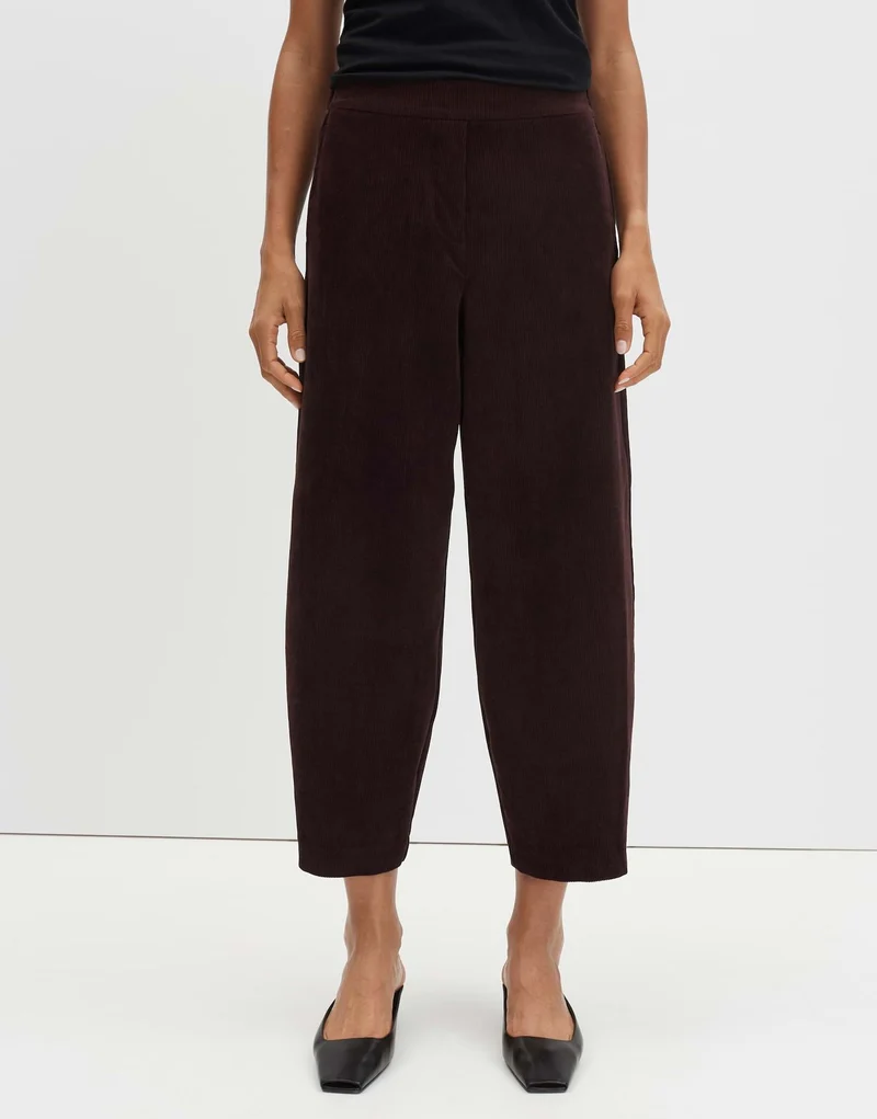 Cisilia curved corduroy, mahogany