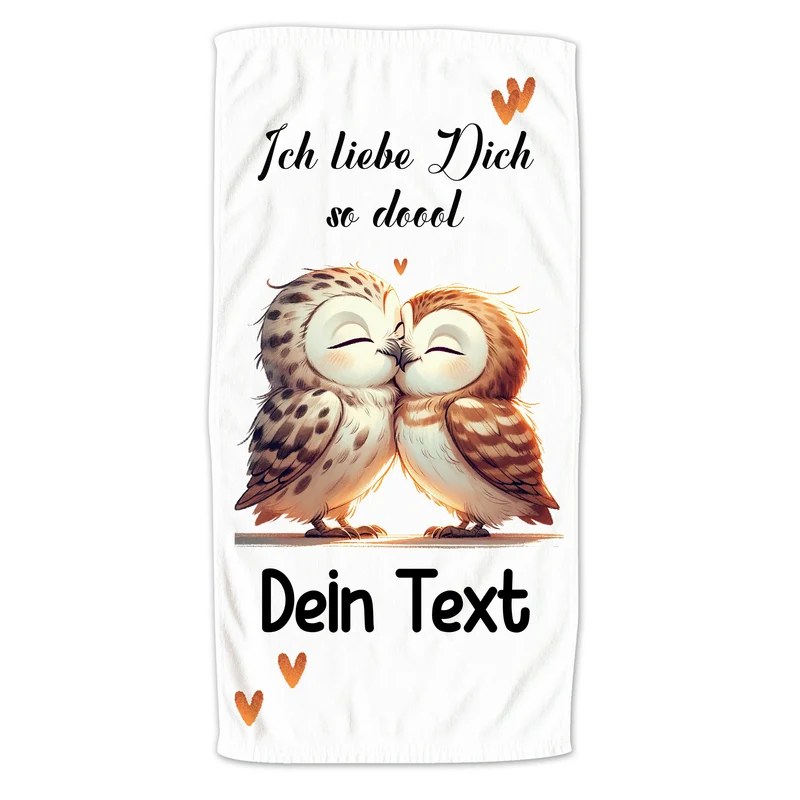 Handtuch Eulenliebe - Für besondere Momente