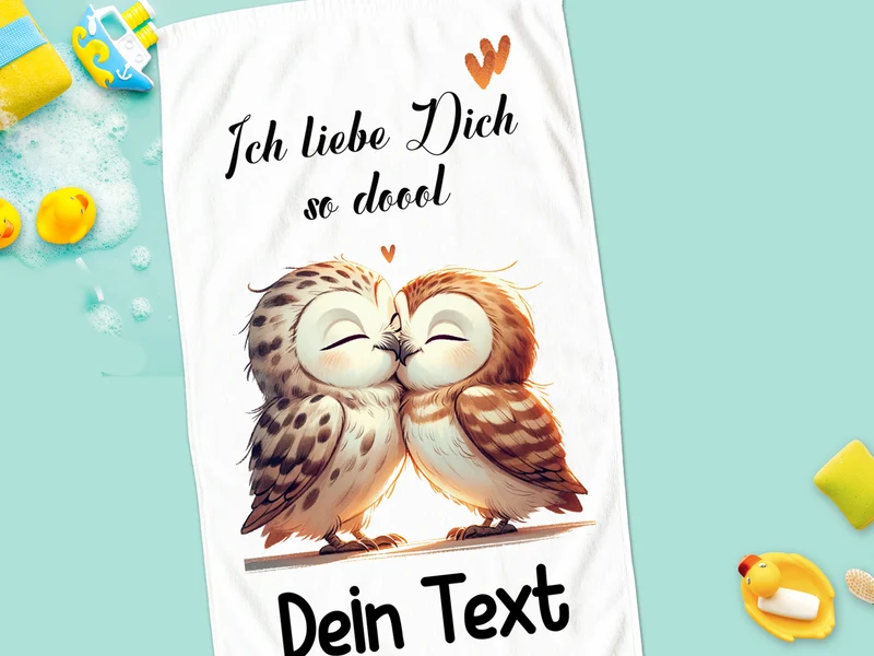 Handtuch Eulenliebe - Für besondere Momente