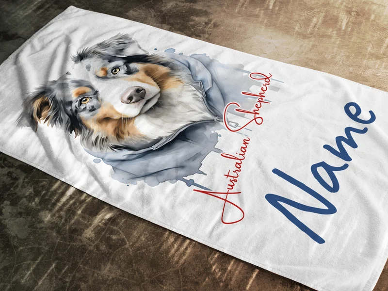 Handtuch Australian Shepherd