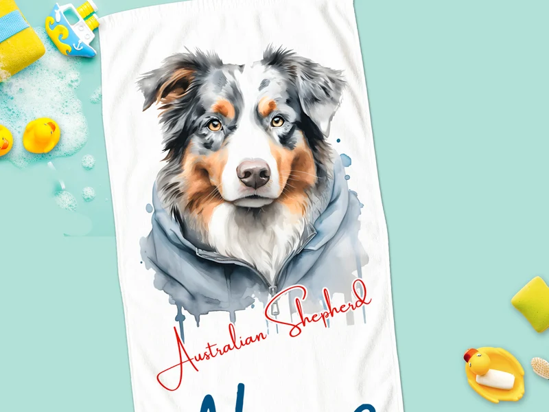 Handtuch Australian Shepherd