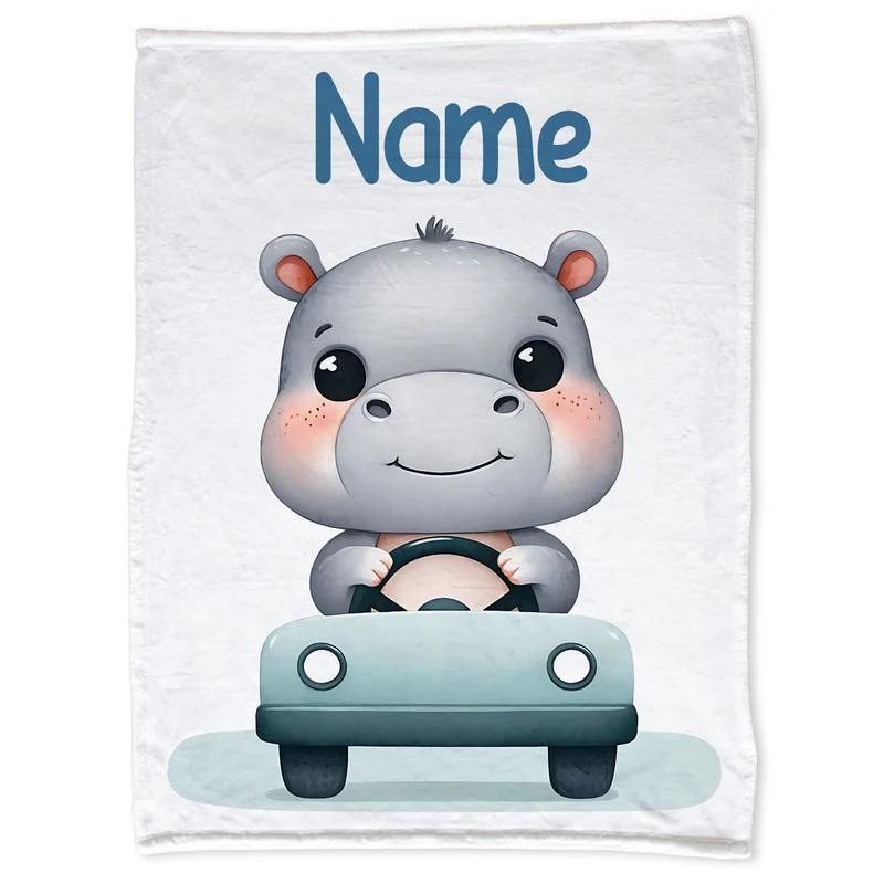 Babydecke Nilpferd