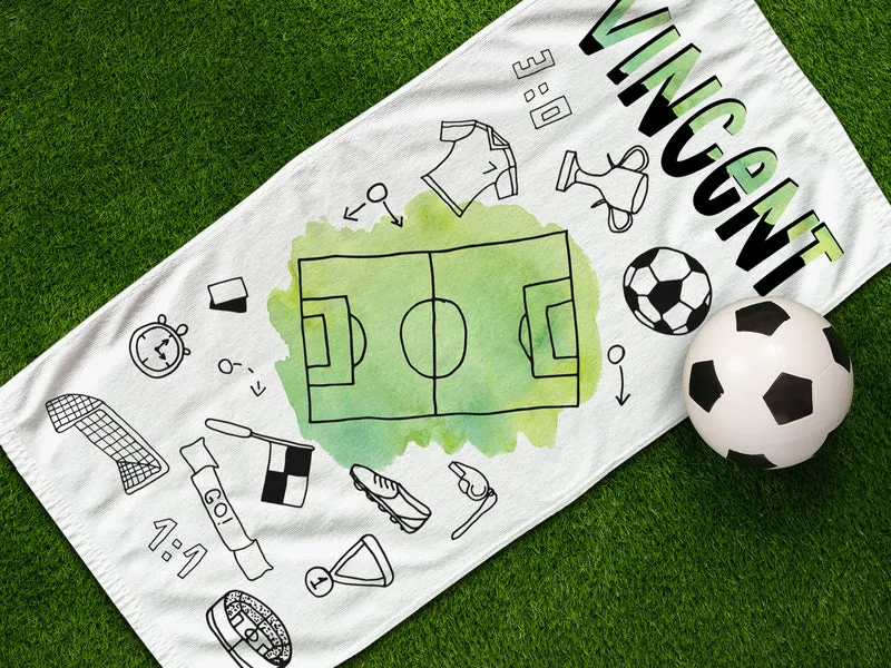 Handtuch Fußballfeld