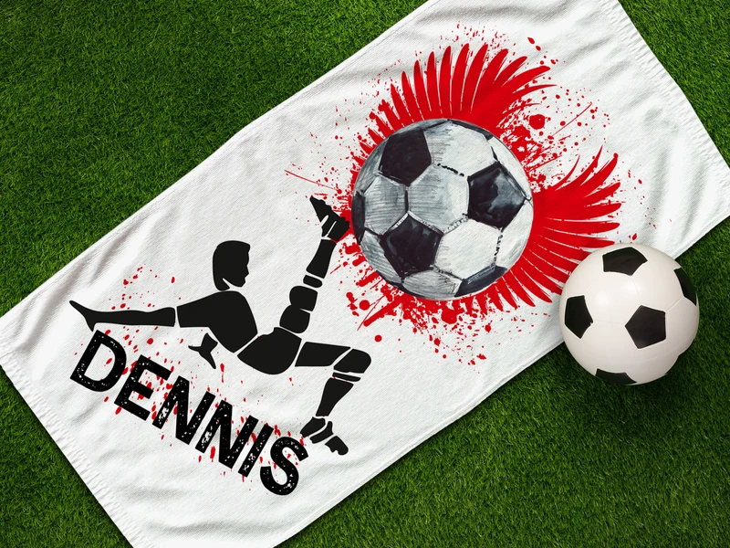 Handtuch Fußballmotiv - Für kleine Torhüter