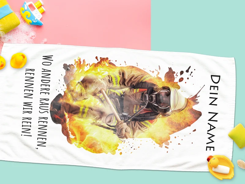 Handtuch Feuerwehrmann