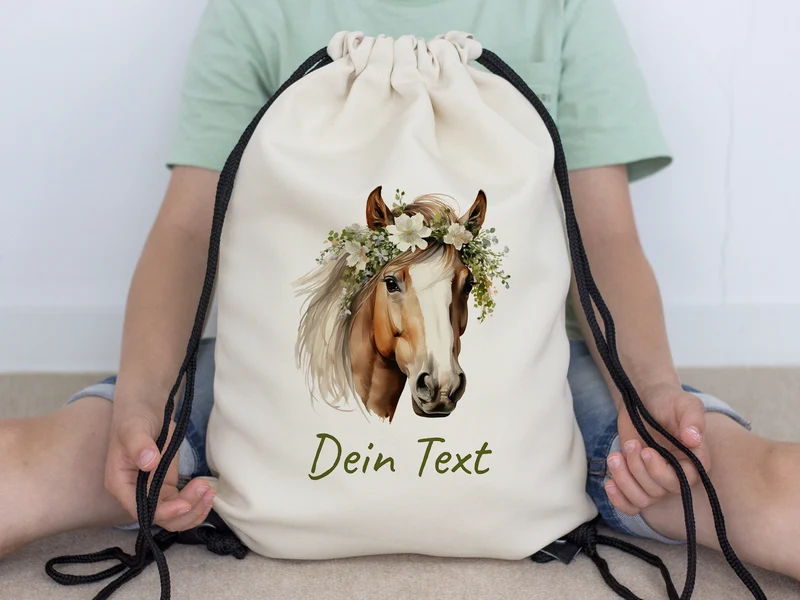 Turnbeutel Pferd