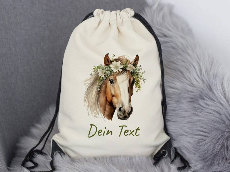 Turnbeutel Pferd