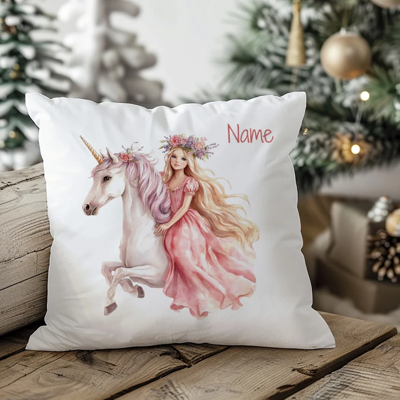 Kissenbezug Einhorn-Mädchen