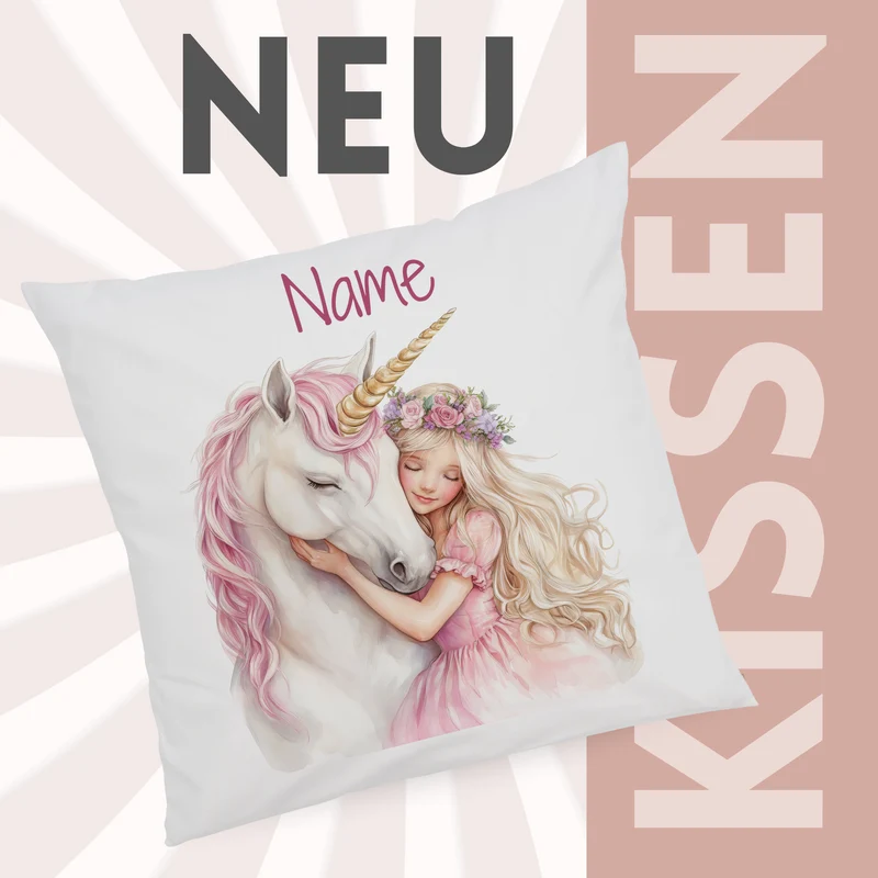 Kissenbezug Einhornfreundschaft