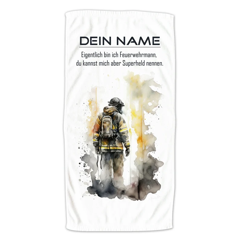 Handtuch Feuerwehrmann