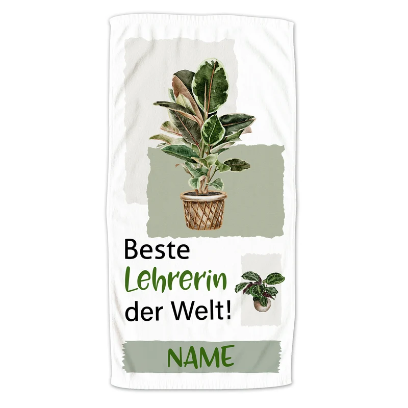 Handtuch für die beste Lehrerin der Welt!