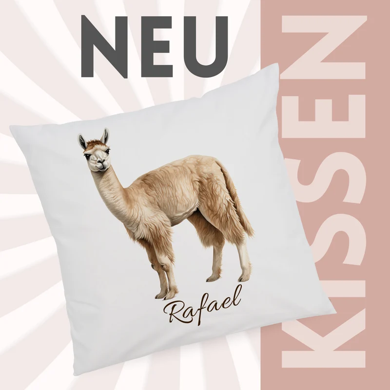 Kissenbezug Lama
