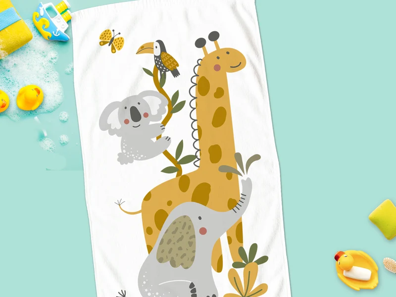 Handtuch Safari Tierfreunde